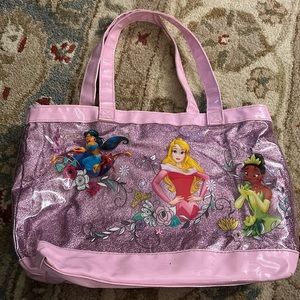 Disney pink princesses tote bag